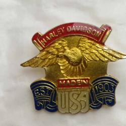 PINS HARLEY DAVIDSON AIGLE MADE IN USA  EST 1903