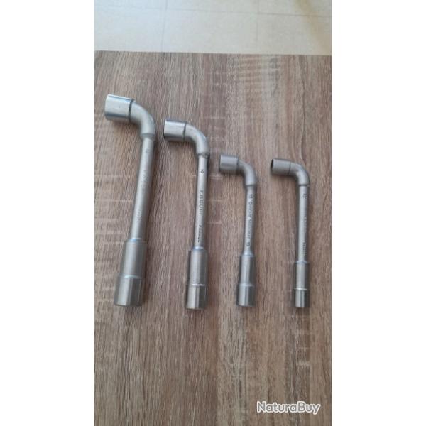 LOT DE 4 CLES A PIPE FACOM