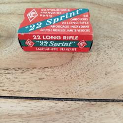 Boite de 50 balles 22LR Cartoucherie Francaise 22sprint