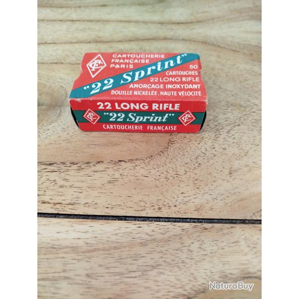 Boite de 50 balles 22LR Cartoucherie Francaise 22sprint