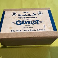 Lot de 1000 rondelles transparentes Gevelot cal 12