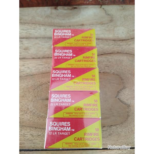 Boite de 50 balles calibre 22Lr de marque Bingham squires