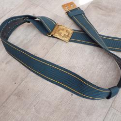 Ceinturon Officier Suisse, boucle carrée, pour port de la dague de parade, qui remplace le sabre