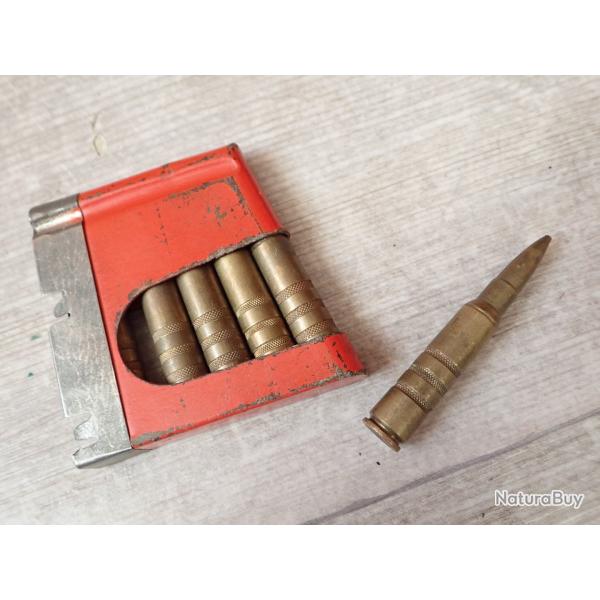 Lame chargeur de chargement pour fusil Schmidt Rubin Suisse. Cartouches de manipulation mdle 1918