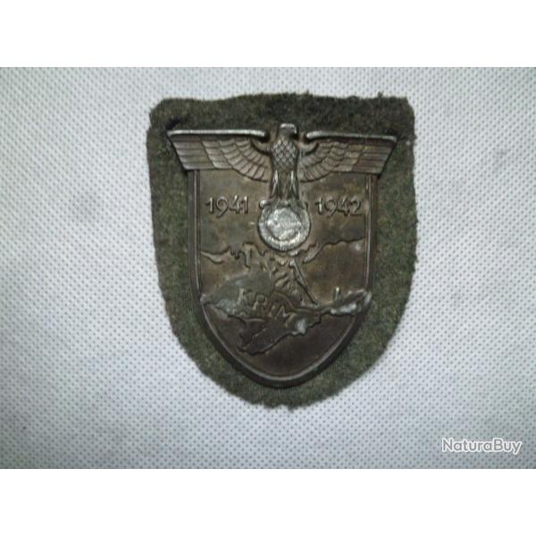 MILITARIA WW2 ALLEMAND, MEDAILLE DES BLESSES DE CRIMEE 1942, DENAZEIFIE