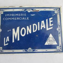 Boite imprimerie "La Mondiale" 1920/30