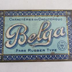 Boite caractères d'imprimerie Belga 1930/40