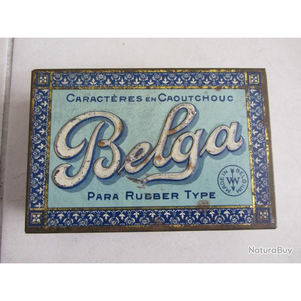 Boite caractres d'imprimerie Belga 1930/40