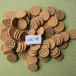 Rondelles  liège No 8 ou neutre calibre 12