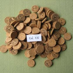 Rondelles  liège  calibre 16  No 7 ou neutre marquage armurier