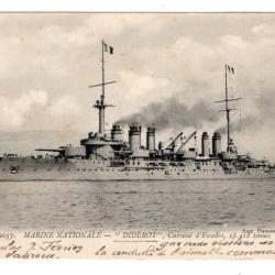 CPA - MARINE NATIONALE - DIDEROT Cuirasse d'Escadre   N°884