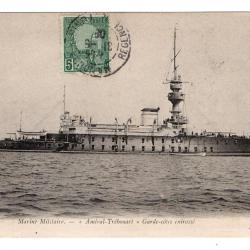 CPA - MARINE Militaire - Amiral Trebouart - Garde-Cotes Cuirasse  N°134