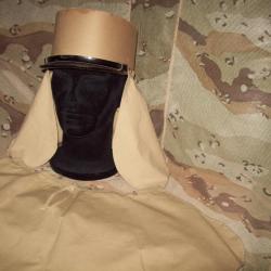 militaria ww2 couvre nuque Mdle 1933 en toile kaki clair armée francaise légion origine