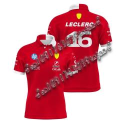 Maillot Scuderia Ferrari F1 Leclerc Hamilton, Modele: 16 Leclerc