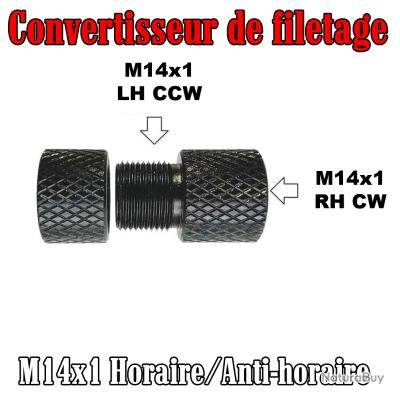 Adaptateur De Filetage M10 Vers M14 - Convertisseur De Vis En Acier - Pour Bricolage Et Professionnels