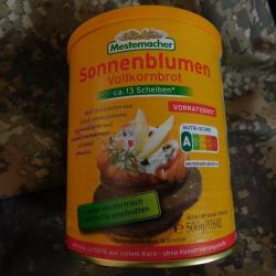 ENCHERE B LOT DE 12 CONSERVES DE PAIN COMPLET FABRICATION ALLEMANDE DL 2025 BON PLUS DE 30 ANS APRES