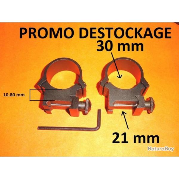 paire de colliers 30mm NEUFS queue d'aronde 21/22mm - VENDU PAR JEPERCUTE (b14743)
