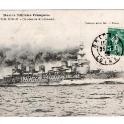 CPA- MARINE Militaire Française -VICTOR-HUGO-Croiseur-Cuirasse N°126