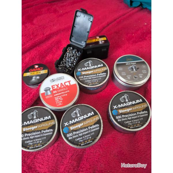 3000~ munitions de carabine  plombs cal4.5