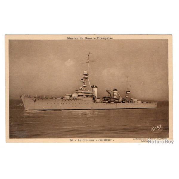 CPA- Marine de Guerre Franaise -Le Croiseur " COLBERT" N137