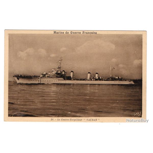 CPA- Marine de Guerre Franaise -Le Contre-Torpilleur "VAUBAN" N138