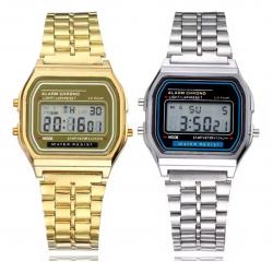 TOP ENCHERE Montre Quartz RETRO Métal Coloris au choix