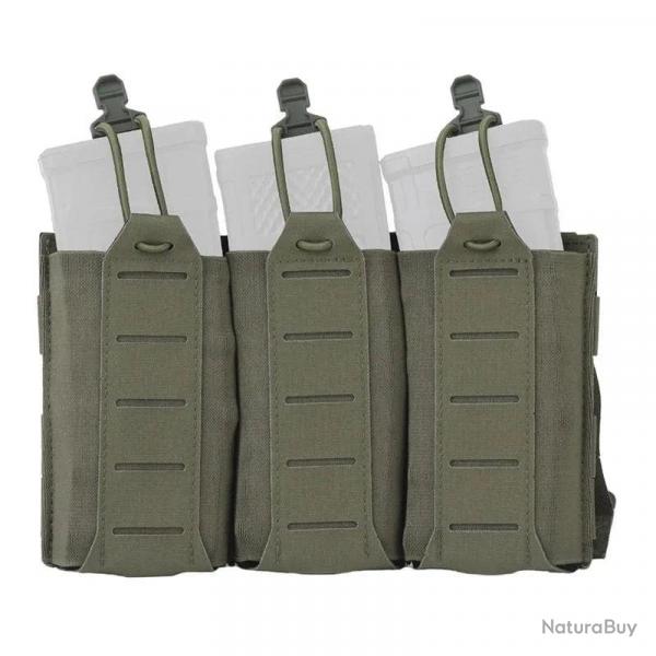 Pochette chargeur triple 5,56 et 7,62 HDIRXG - Vert arme