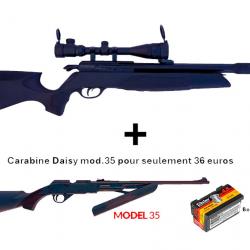 PACK COMBINÉ ! PACK-1 Carabine Arrow Gamo C. 5,5 mm + Carabine PCP à pompe Daisy mod. 35 Cal. 4,5 mm