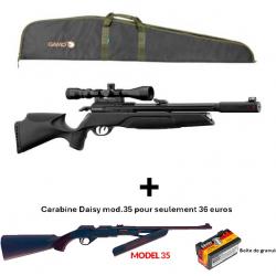 PACK COMBINÉ ! PACK-2 Carabine Arrow Gamo C. 4,5 mm + Carabine PCP à pompe Daisy mod. 35 Cal. 4,5 mm