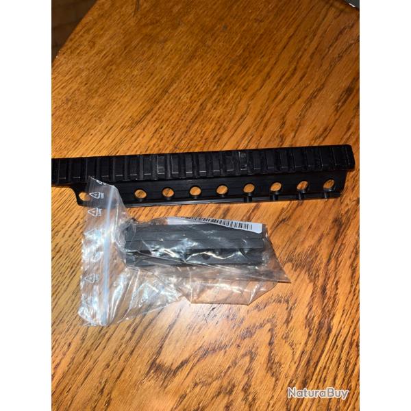 Montage lunette rail picatiny mini 14 ruger
