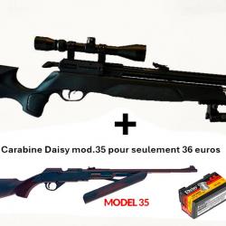 PACK COMBINÉ ! PACK-5 Carabine Arrow Gamo C. 5,5 mm + Carabine PCP à pompe Daisy mod. 35 Cal. 4,5 mm