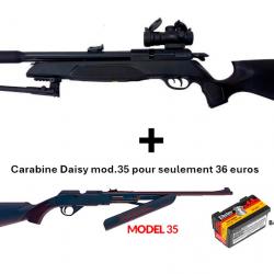 PACK COMBINÉ ! PACK-6 Carabine Arrow Gamo C. 4,5 mm + Carabine PCP à pompe Daisy mod. 35 Cal. 4,5 mm
