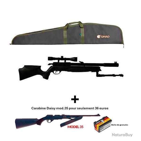 PACK COMBIN ! PACK-8 Carabine Arrow Gamo C. 5,5 mm + Carabine PCP  pompe Daisy mod. 35 Cal. 4,5 mm