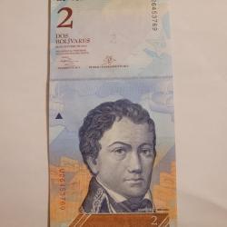 COLLECTION :                  COLLECTION :BILLET REPUBLICA DE VENEZUELA BOLIVARIENNA -2 DOS BOLIVARE