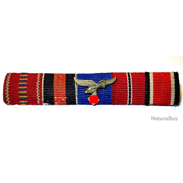 BARRETTE DE DECORATIONS ALLEMANDES de PILOTE de la LUFTWAFFE de la SECONDE GUERRE.  /8980