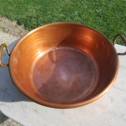 VINTAGE - Ancienne grande Bassine/Marmite a confiture en cuivre - Grande Contenance (Vers 1900)