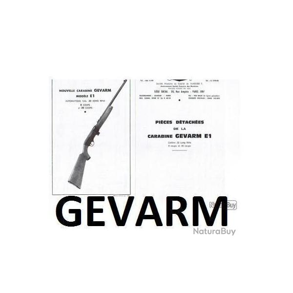 clat GEVARM E1 (envoi par mail) - VENDU PAR JEPERCUTE (m2410)