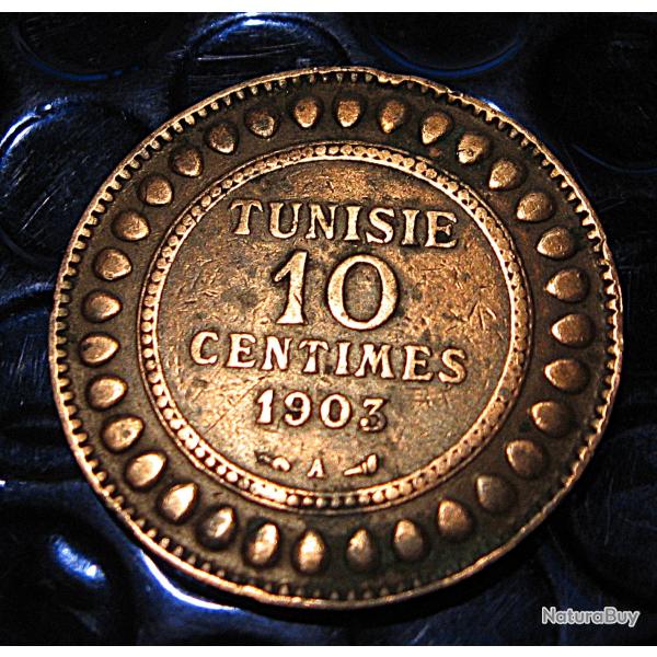 Tunisie  piece de 10 centimes 1903 A  (protectorat franais)