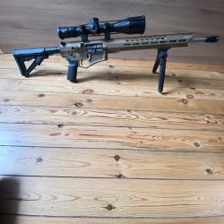 Carabine TLD DiamondBack Type AR 10 avec lunette Vortex Venom 5-25x56 et silencieux