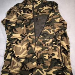 Veste polaire camouflage Solognac