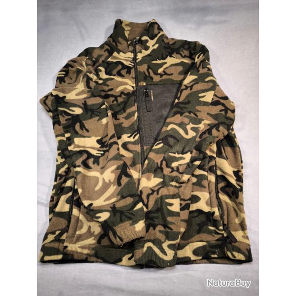 Veste polaire camouflage Solognac