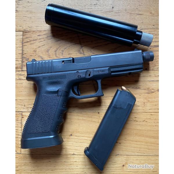 Glock 17 gen 3 filet + Modrateur de son