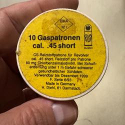 Boîte de 10 cartouches CS calibre 45 short