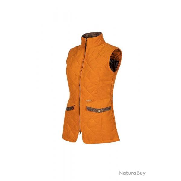 Gilet matelass femme - Caramel - Douceur chaude & style campagne 40