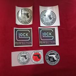 lot d autocollant / stickers & transfert tissu  GLOCK