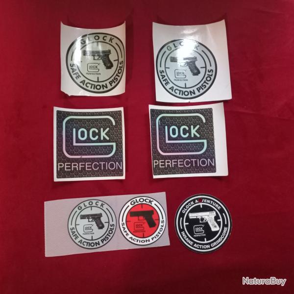 lot d autocollant / stickers & transfert tissu  GLOCK