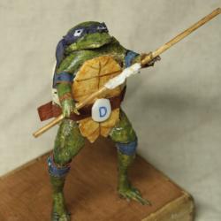 taxidermie grenouille ninja taxidermy frog bande dessinées collection cabinet de curiosité