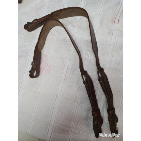 Paire de sangles Allemande originales WW2 pour Norvgienne  Q12