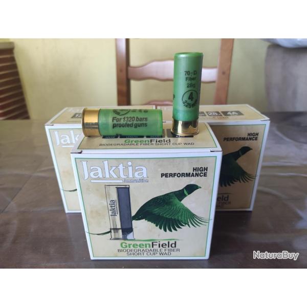3 botes de cartouches jaktia 12/70