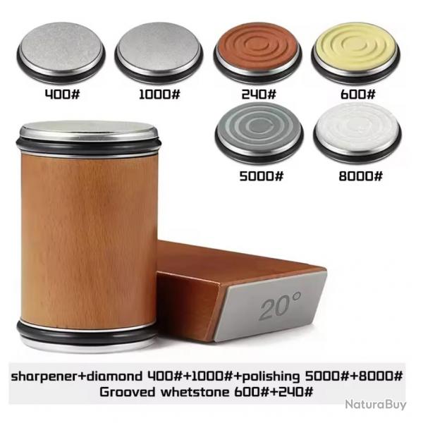 Affteur de couteau (Grain 400/1000) + disque d'morfilage (240/600/1000/5000/8000) (2)